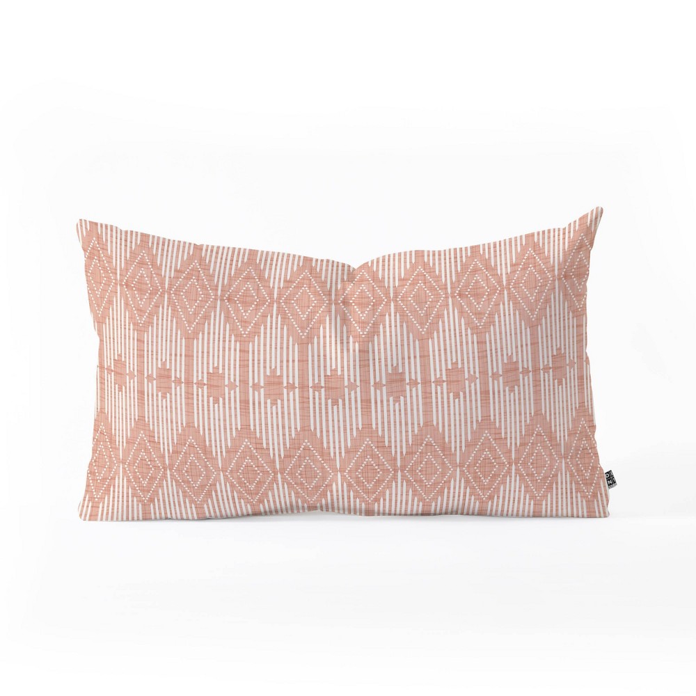 Photos - Pillow 23"x14" Heather Dutton West End Blush Throw  Pink - Deny Designs: Contemporary Geometric Design, Indoor Use, Polyester