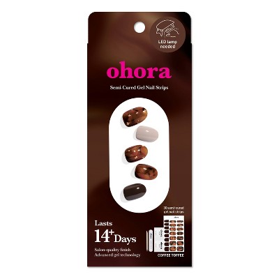 Ohora Gel Nail Art Design Line - Coffee Toffee - 30pc : Target