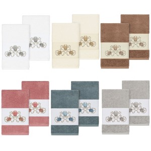Linum Home Textiles 100% Turkish Cotton BELLA Embellished Towel Set - 1 of 3