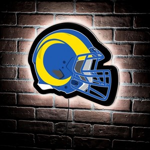 Evergreen Ultra-Thin Edgelight LED Wall Decor, Helmet, Los Angeles Rams- 19.5 x 15 Inches Made In USA - 1 of 4