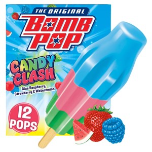 Bomb Pop Candy Clash Frozen Ice Pops - 21floz/12pk - 1 of 4
