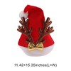 Unique Bargains Christmas Hat Adult Large Antler Christmas Hat Polyester 11.42"x15.35" 1 Pc - 3 of 4