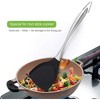 LunaLulinlk Non-Stick Silicone Spatula Turner Flexible with Stainless Steel Handle Versatile Heat Resistant Cooking Baking and Mixing Kitchen Utensil - 3 of 4