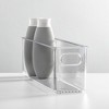 mDesign Plastic Bath Vanity Storage Organizer Bin with Handles, 4 Pack, Clear, USA Made - 3 of 4