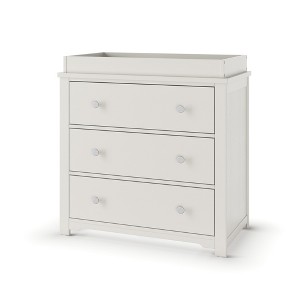 Child Craft Harmony 3 Drawer Dresser with Removable Changing Table Topper, Ample Storage, Anti-Tip Kit Included to Prevent Tipping, Baby Safe Finish - 1 of 4