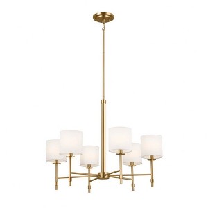 Kichler Lighting Ali 6 - Light Chandelier in  Brushed Natural Brass - 1 of 4