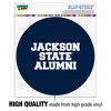Jackson State University Alumni Automotive Car Window Locker Circle Bumper Sticker - 3 of 4