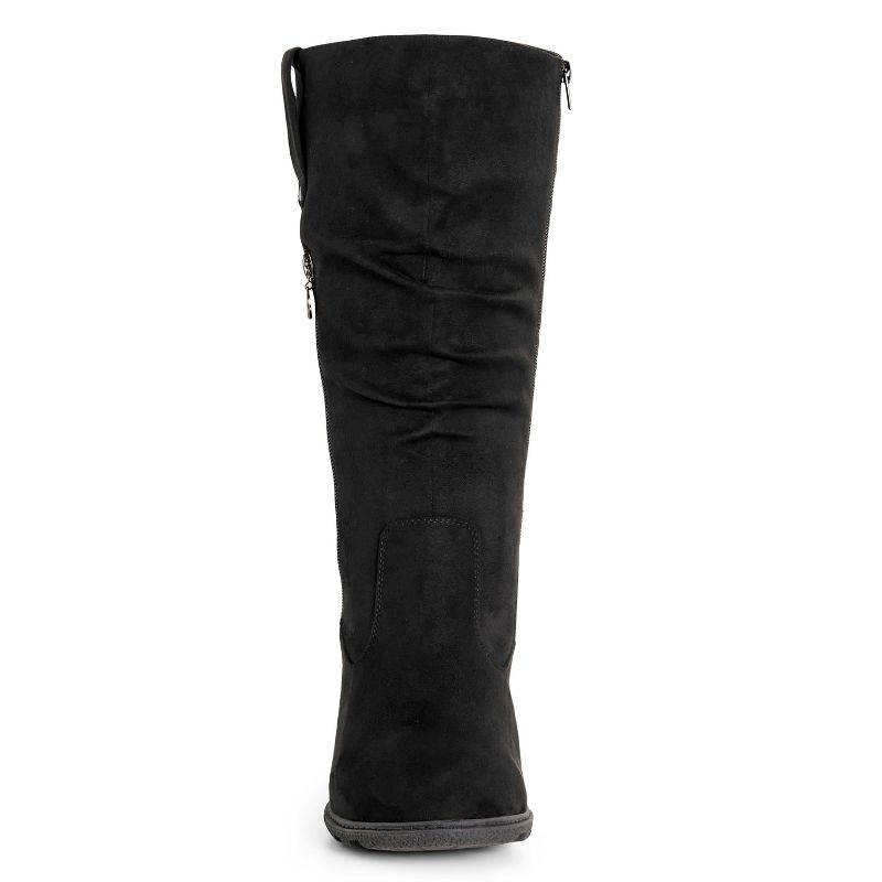 Women's Wide Fit Imperial Tall Boot - Black | EVANS, 5 of 9