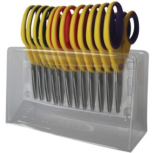 School Smart Blunt Tip Kids Scissors, 5 Inches, Assorted Colors, Pack of 12 - 1 of 4