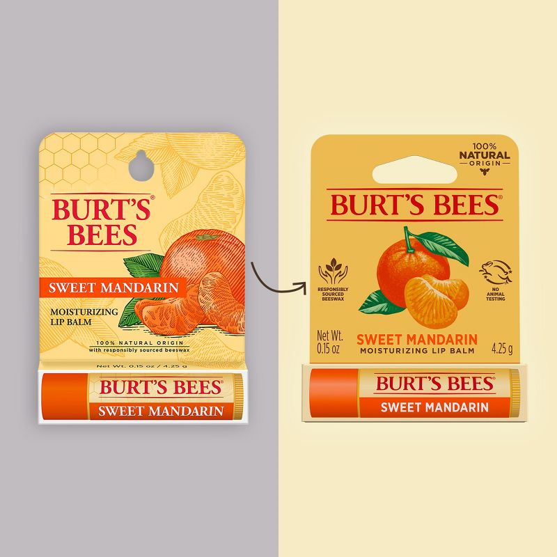 Burt&#39;s Bees Moisturizing Lip Balm - Sweet Mandarin - 0.15oz, 3 of 17