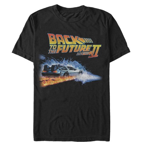 Men's Back To The Future Part 2 Electric Delorean T-shirt - Black - 4x  Large : Target