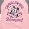 Girls' - Disney - Living In The Moment Shirt Tail Raglan Graphic T-shirt - 2 of 3