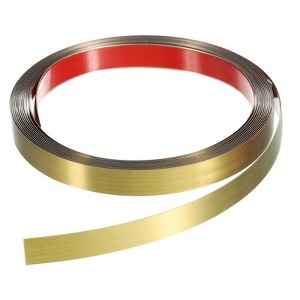 Unique Bargains Self-Adhesive Stainless Steel Mirror Finish Peel and Stick Wall Trim - 1 of 4