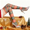 BABYYER Women's Christmas Thigh High Socks, Silk Long Over the Knee High Stockings, Breathable and Soft for Xmas New Year Holiday Decorations - 3 of 4
