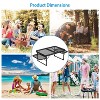 LakeForest"Foldable Aluminum Camping Table with 2 Side Trays, 88lbs Max Load for BBQ, Picnic & Outdoor Use"Silver - 4 of 4