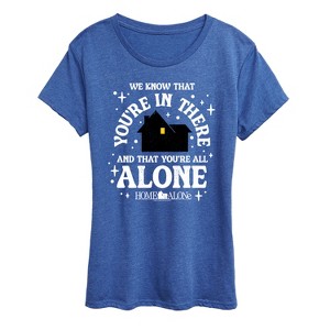 Women's - Home Alone - We Know Youre In There Short Sleeve Graphic T-Shirt - 1 of 4