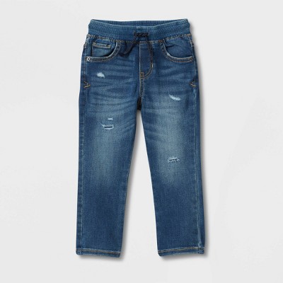 Image of Toddler Boys' Skinny Fit Jeans - Cat & Jack™ Medium Wash Blue 18M