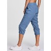 RBX Active Women's Lightweight Quick Drying Capris Adjustable Leg/Inseam Stretch Woven Workout Hiking Cropped Jogger Pants with Pockets - 4 of 4