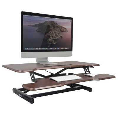 Mount-it! Height Adjustable Standing Desk Converter, 25 Wide Desktop ...