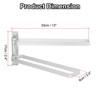 Unique Bargains Aluminum Alloy Space Saving Wall Mounted Swivel Towel Holder - 2 of 4
