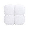 PAGED 18.5 Inch Boucle Fabric Ottoman, Modern Low Cushion Footrest Ottoman with High-density Foam for Living Room, Bedroom - 4 of 4