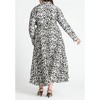 ELOQUII Women's Plus Size Pleated Skirt Fit And Flare Dress - 3 of 4