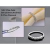 Jewelry Avalanche Unisex 20G 14K Gold Nose Hoop Ring with Diamonds, 8mm Diameter, Twist-open - 4 of 4