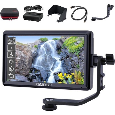 FEELWORLD S55 V3 + Battery + Carry Case 6 Inch DSLR Camera Field Monitor FHD 1920 x 1080