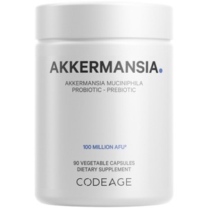 Codeage Akkermansia Muciniphila 100 Million AFU, Daily Synbiotic, Probiotic, Prebiotic, Chicory Inulin - 90ct - 1 of 4