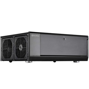 SilverStone Technology GD10B Home Theater Computer Case (HTPC) with Lockable Front Panel for ATX/Micro-ATX Motherboards GD10B-x - 1 of 4