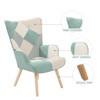 XIYUYEU Linen Accent Chair with Curved Tall Backrest and Ottoman,Modern Upholstered Living Room Chairs for Living Room - 4 of 4