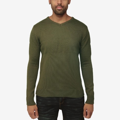 V neck sweater mens slim outlet fit