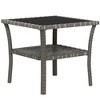 Sapphtopaz Modern Outdoor End Table Outdoor Side Table, Patio Table Small Table for Backyard, Balcony, Porch - 3 of 4