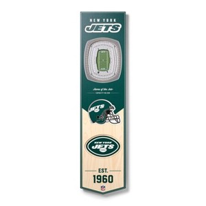 8" x 32" NFL New York Jets 3D Stadium Banner - 1 of 4