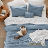 Bedsure | 3/4 Pcs Pinch Pleat Bed Solid Comforter &  Pillowcases Bedding Set - 4 of 4