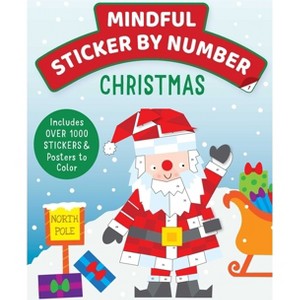 Mindful Sticker by Number: Christmas - (Iseek) by  Insight Kids (Paperback) - 1 of 1