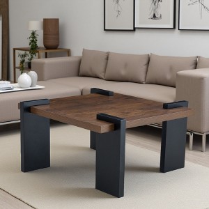 31.5" MDF Square Coffee Table (Mortise & Tenon) - 1 of 4