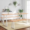 vidaXL Table Top Light Brown 78.7"x19.7"x(0.8"-1.6") Treated Solid Wood Live Edge - 3 of 4
