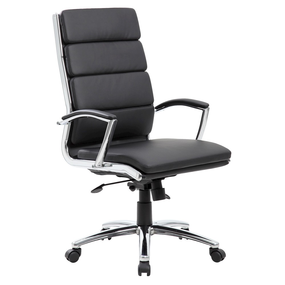 Photos - Computer Chair BOSS Contemporary Striped Executive Office Chair Black -  Office Products 