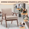 CAVINAS Modern Accent Chair, Living Room Chair with Extra-Thick Backrest, Wingback Chair for Bedroom, Living Room, Lounge Chair Indoor - 4 of 4