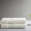 Vynxaria White 2 Piece Turkish Cotton Bath Sheet Set - 2 of 4
