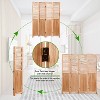 Gulches 55.2'' W x 65'' H 4 - Panel Solid Wood Folding Room Divider, Natural - 4 of 4