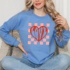 Simply Sage Market Women's Graphic Sweatshirt Love Checker Board - 2 of 3