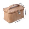 Unique Bargains Polyurethane Faux Leather Large Makeup Bag Brush Organizer for Women 1 Pc - 4 of 4