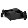 Franklin Square Coffee Table Storage Ottoman and benches - WyndenHall - 4 of 4