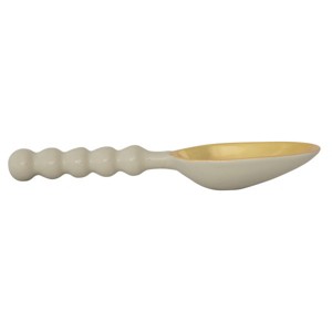 Storied Home Enameled Aluminum Scoop with Ball Handle, Gold Finish, Mint Color - 1 of 2