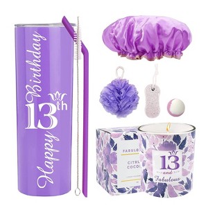 VeryMerryMakering 13th Birthday Tumbler Gifts for Girls - Purple - 1 of 4