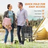 Musment Collapsible Wagon Cart, Portable Utility Wagon for Camping, Beach, Picnic, Shopping, Sports, and Grocery Transport - 3 of 4