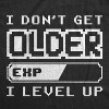 Mens I Don't Get Older I Level Up Tshirt Funny Video Game Tee - Crazy Dog Men's T Shirt - image 2 of 4