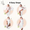 3pk Soothe Baby Swaddle 0-6 Months, Organic Baby Swaddle Sleep Sacks, Newborn, Infant Swaddle Sack - 3 of 4